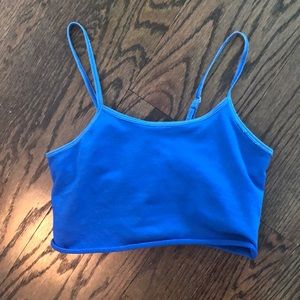 Blue Crop Top